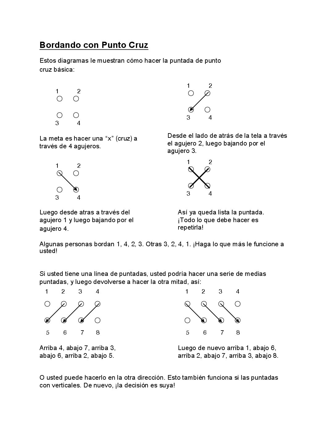 Spa How to Cross Stitch